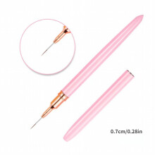 1pc 5pcs 7 9 11 15 20mm Nail Art Liner Brush DIY Drawing Lines Stripe Flower Painting Pen Manicure Tools Pink