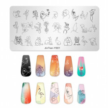 1 pcs Fruit Animal Abstract Nail Art Stamping Plate Set of 12 Manicure Templates for Creative Nail Designs Perfect Gift for Birthdays and Parties