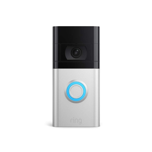 Ring Ring Doorbell 4 WiFi Security Motion Camera - Satin Nickel