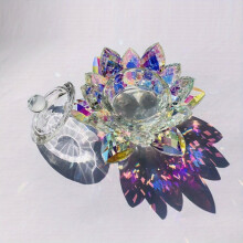 Nail Art Monomer Dish 18ml Lotus Shape Crystal Dappen Dish With Lid For Holding Acrylic Liquid Acrylic Powder Nail Decor Nail Salon And Home Manicure