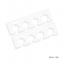 Nail Art Silicone Finger Separator Reusable Toe Separator Nail Separator Isolation Toe Spacers For Nail Polish Pedicure Tools
