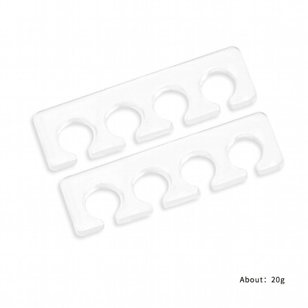 Nail Art Silicone Finger Separator Reusable Toe Separator Nail Separator Isolation Toe Spacers For Nail Polish Pedicure Tools
