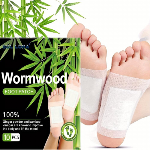 10 20pcs Ginger Wormwood Foot Patch Improving Sleep Allows For Nighttime Use Reliving Stress