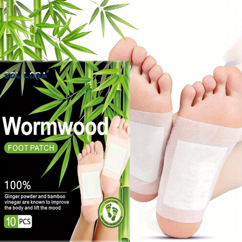 10 20pcs Ginger Wormwood Foot Patch Improving Sleep Allows For Nighttime Use Reliving Stress