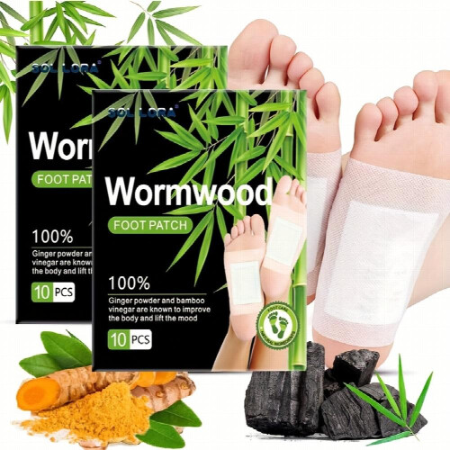 10 20pcs Ginger Wormwood Foot Patch Improving Sleep Allows For Nighttime Use Reliving Stress 1