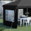 Outsunny Outsunny 3 x 6m Heavy Duty Gazebo Marquee Party Tent with Storage Bag Black 8