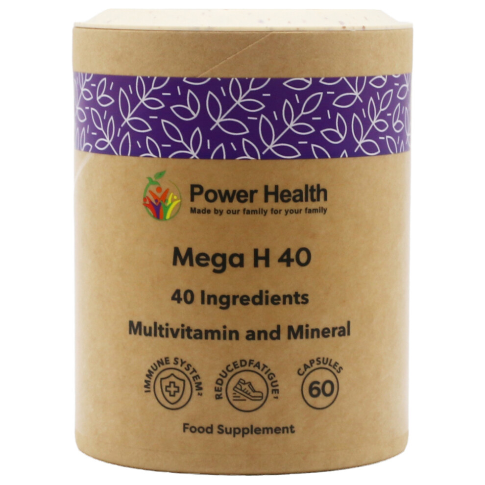 Power Health Mega H40 Multi Vitamins & Minerals 60 capsules