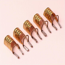 Aluminum Nail Extension Pallets Reusable Nail Art Extension Sticker Builder Form Guide Stencil for Manicure Tools