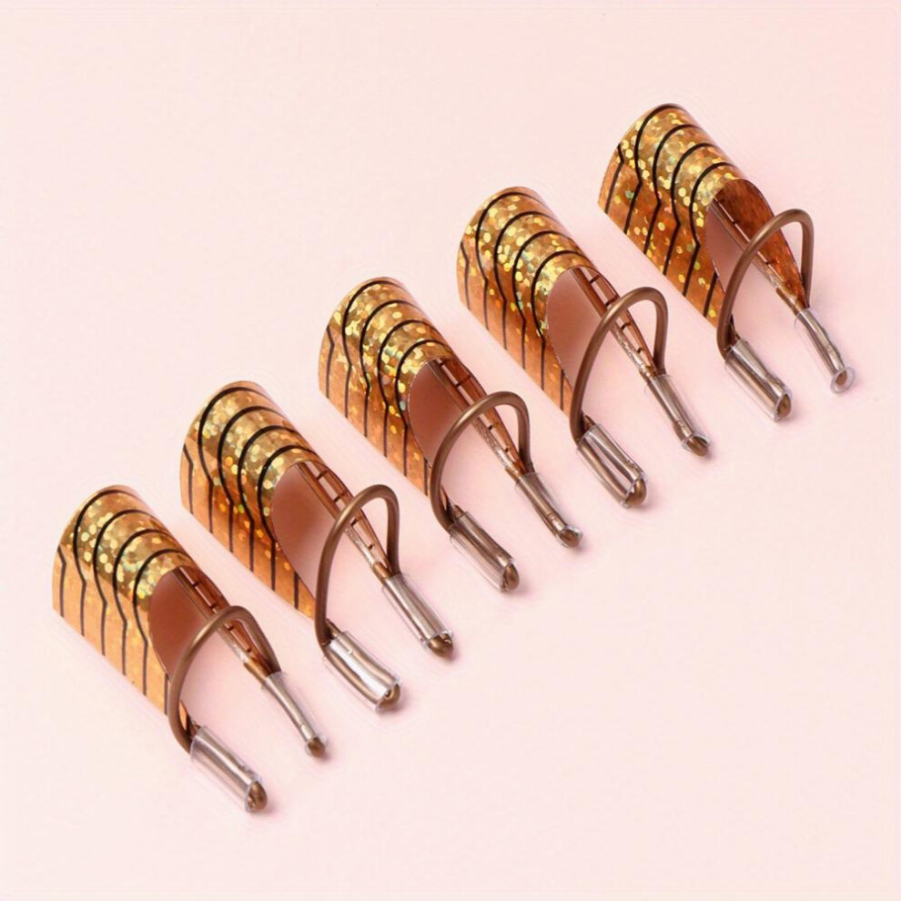 Aluminum Nail Extension Pallets Reusable Nail Art Extension Sticker Builder Form Guide Stencil for Manicure Tools