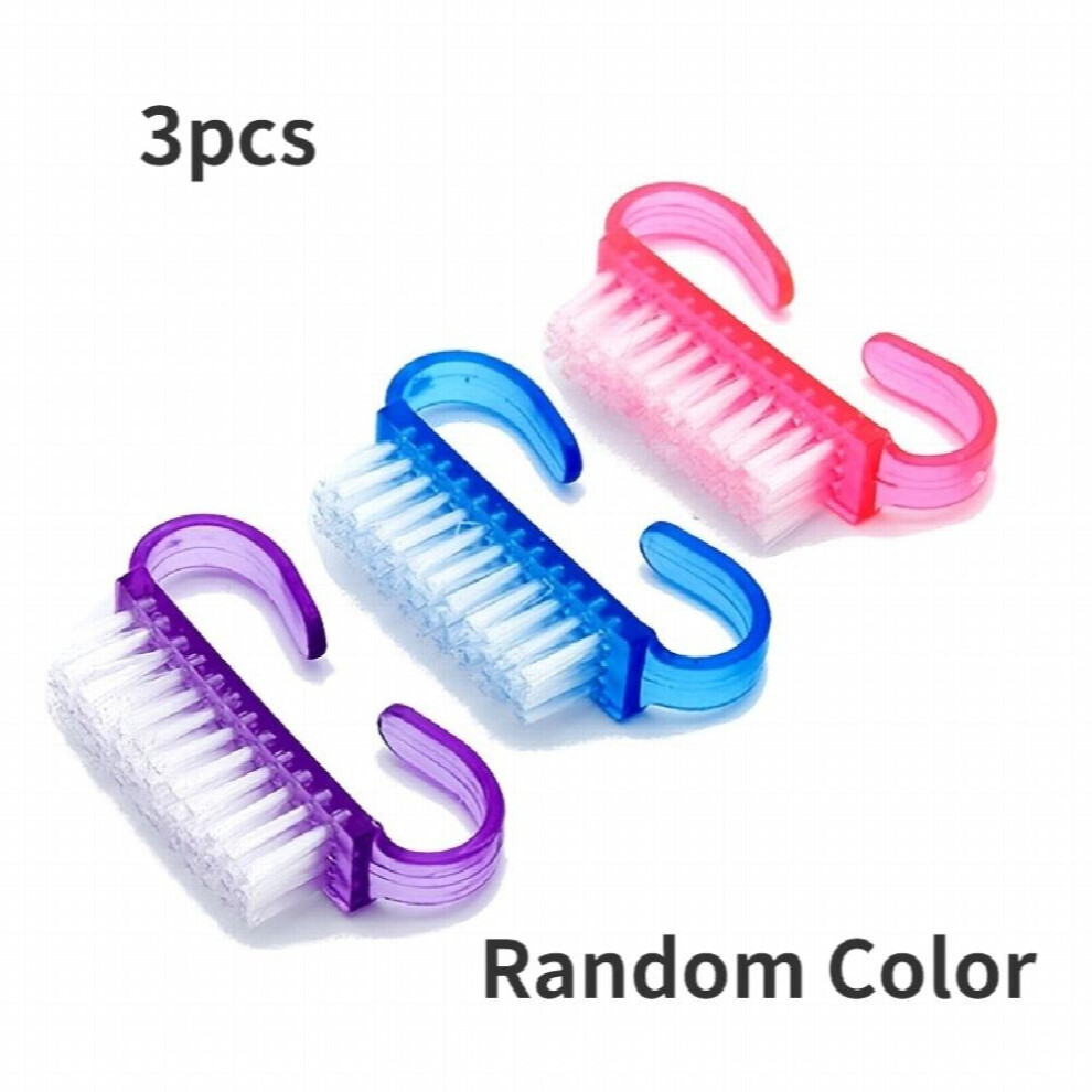 3Pcs Handle Grip Nail Brush Nail Brush For Cleaning Fingernails Manicure Scrub Hand Brushes To Cleaner Under Nails Nail Cleaning Brush Pedicure Scrubb