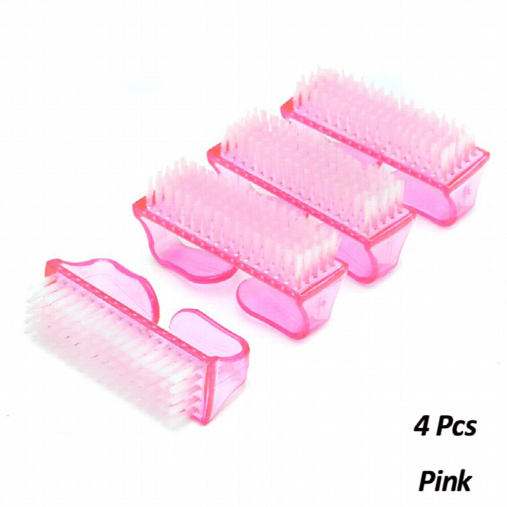 4 Pcs Acrylic Nail Dust Brushes Big Size Soft Remove Powder Dust Clean Brush Manicure Professional Nail Art Scrubbing Cleaning Tools