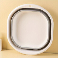 Foldable Thickened Wash Basin Dormitory Use Student Wash Basin Portable Travel Plastic Compression Basin Folding Water Basin Household