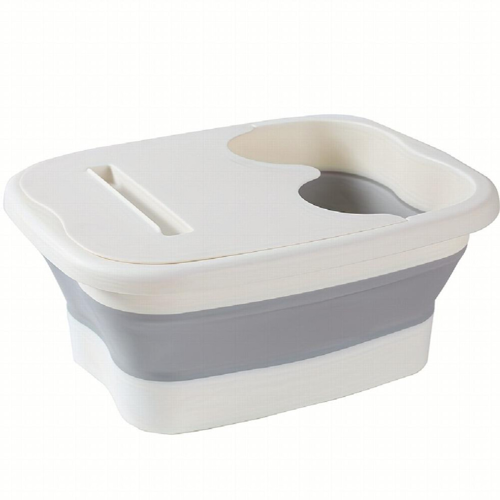 Collapsible Foot Bath Foot Soak Tub With Handle Sturdy Durable Plastic Foot Bucket Foot Soaking Bath Basin