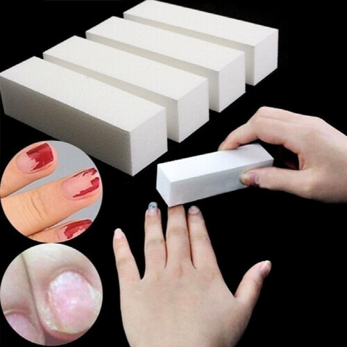 Nail Buffer Block Sponge Rectangle Shape Nail Polish Art Manicure Pedicure File Tool 1 Pcs 2