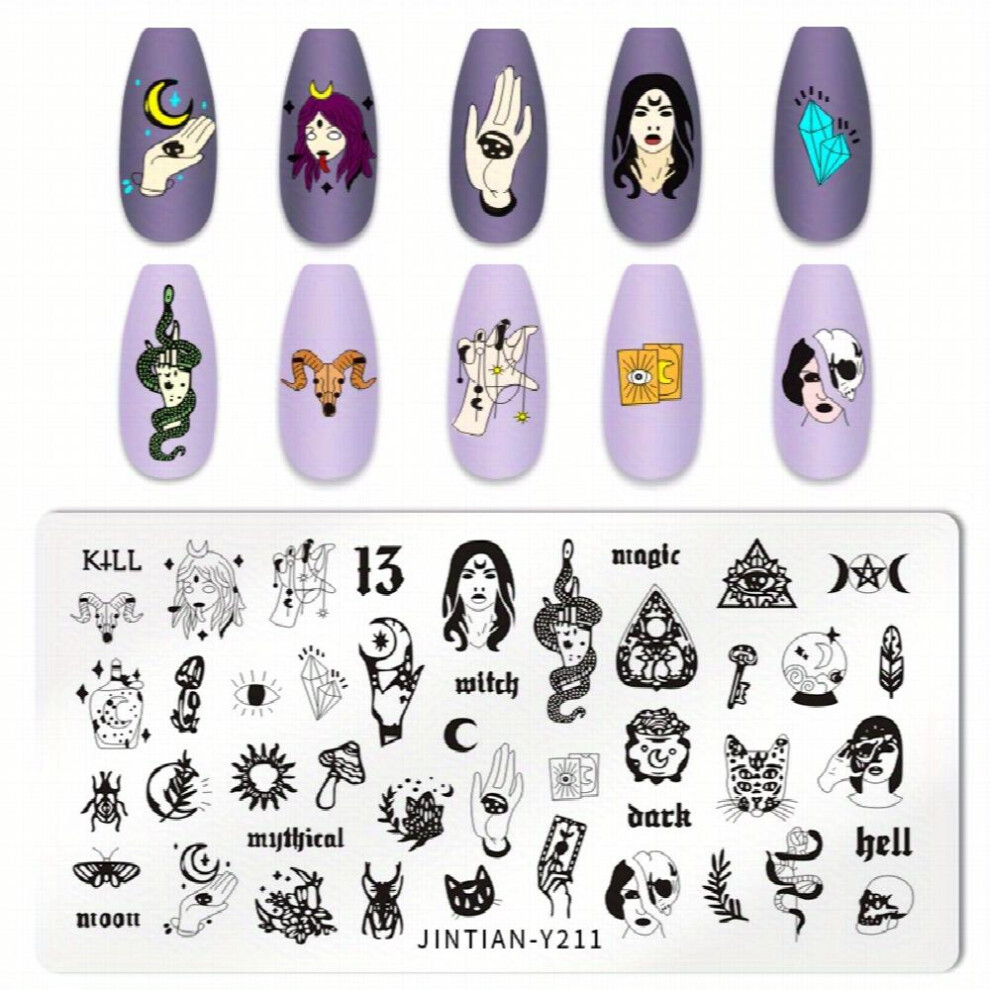 Stainless Steel Nail Stamping Plates Shapes Image Stamp Template Nails Printing Tool Nail Art Decoration Nail Decals Tools