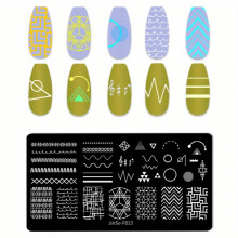 Stainless Steel Nail Stamping Plates Shapes Image Stamp Template Nails Printing Tool Nail Art Decoration Nail Decals Tools