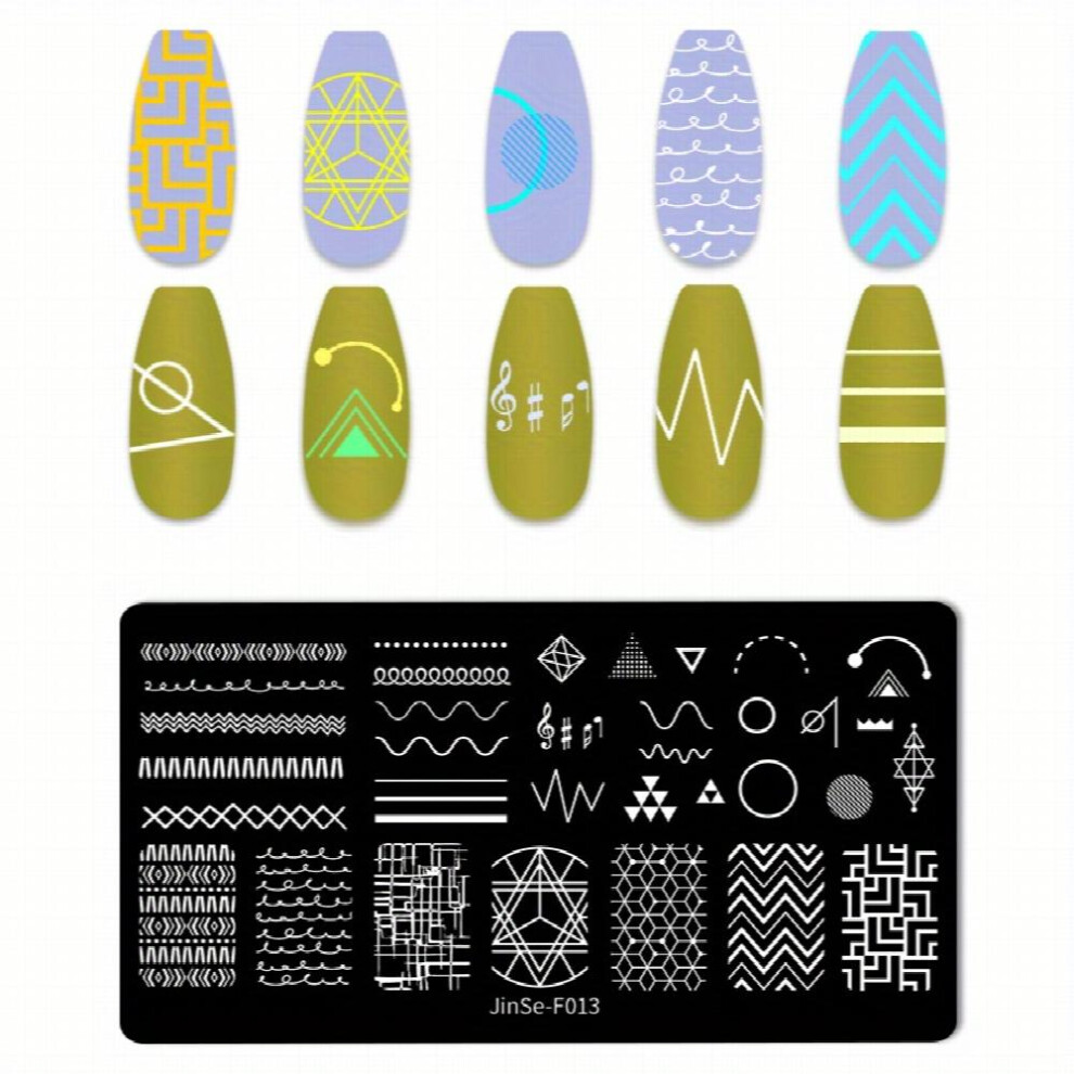 Stainless Steel Nail Stamping Plates Shapes Image Stamp Template Nails Printing Tool Nail Art Decoration Nail Decals Tools