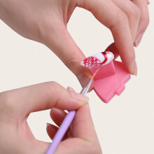 7 Pcs Purple Nail Brushes Set Nail Painting Brushes Nail Art Pen Acrylic Nail Supplies Manicure Tool