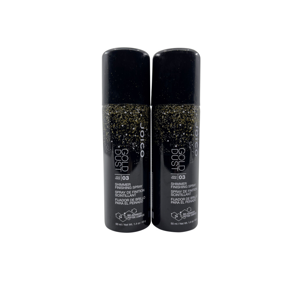 Joico Gold Dust Shimmer Finishing Spray Hold level 3 1.4 OZ Set of 2