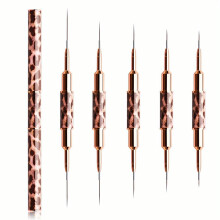 Double Ended Nail Art Brush Set 10 Heads for Elongated Lines Thin Details and Fine Drawing Essential Nail Art Tools for Professional Nail Artists