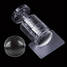 Multifunctional Transparent Nail Art Stamper Kit Rotatable Jelly Nail Molds for Impressive Nail Designs