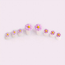 8 Pcs Daisy Flower Silicone Toe Separators Silicone Toes Dividers Pedicures Tools For Nail Art Manicure Pedicure DIY