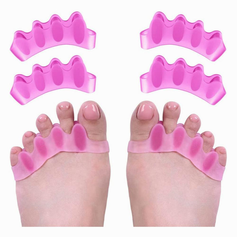 Toe Separator and Straightener Bunion Corrector and Toe Spacers for Relaxing Toes Hammer Toe Hallux Valgus Women and Men