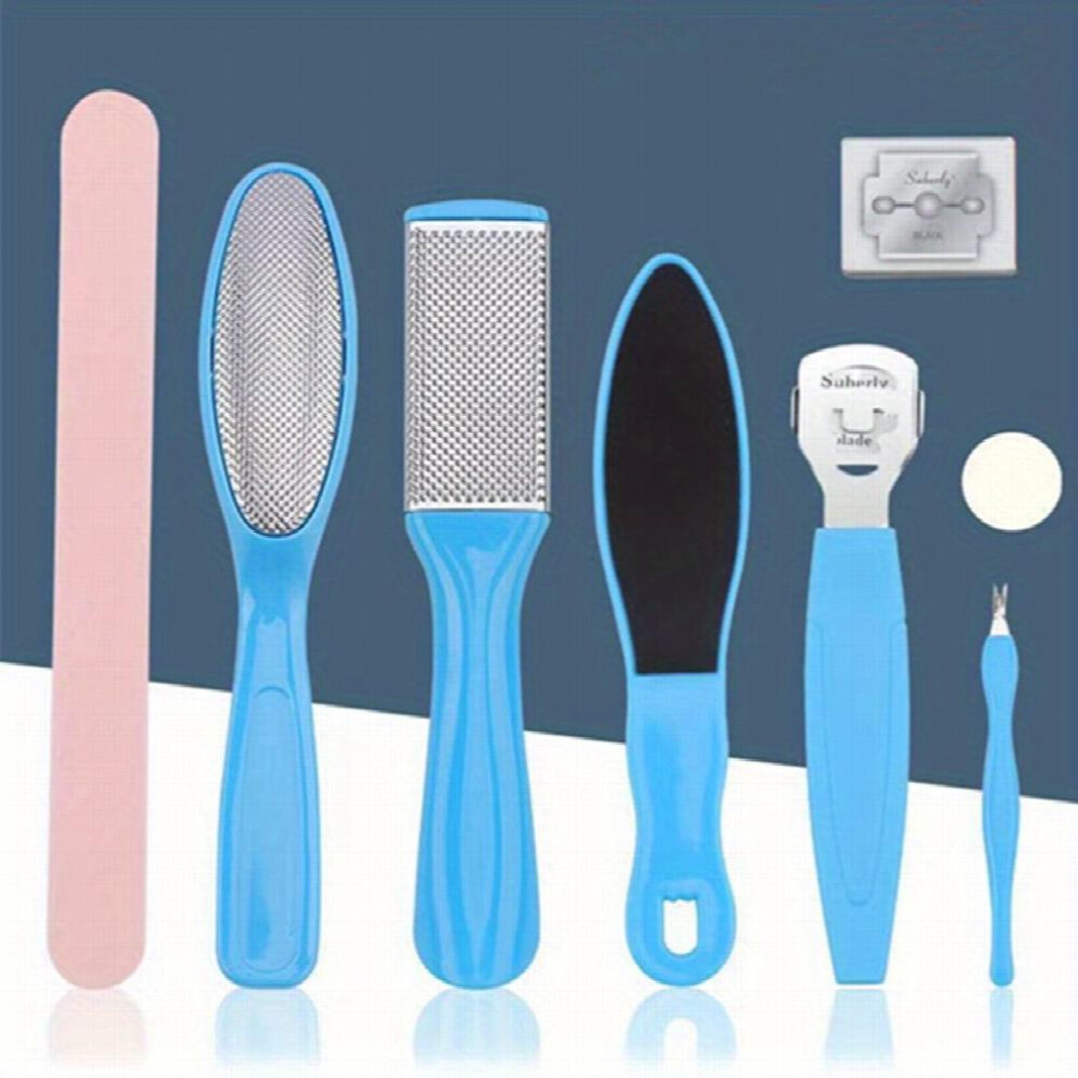 8 pack Colossal Stainless Steel Foot File for Dry and Wet Feet Callus Remover and Scrubber for Smooth and Soft Skin
