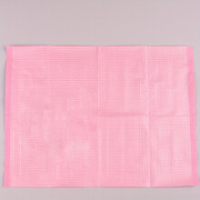 40PCS Pink Disposable Nail Art Lint Table Towels Mats Clean Pads Paper Waterproof Acrylic Nails