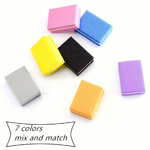 35pcs Mini Nail Buffer Mini Nail File Nail Buffer Blocks For Acrylic Nails Polishing Sanding Buffer Nail Manicure Tools 1