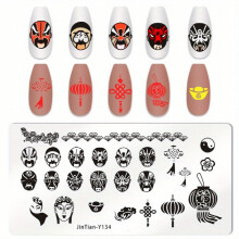 Stainless Steel Nail Stamping Plates Shapes Image Stamp Template Nails Printing Tool Nail Art Decoration Nail Decals Tools