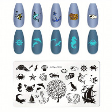 Ocean Butterfly Heart Stamping Plates Stainless Steel Nail Art Decoration Tool for Nail Printing and Decals