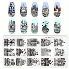 Stainless Steel Nail Stamping Plates Shapes Image Stamp Template Nails Printing Tool Nail Art Decoration Nail Decals Tools