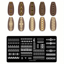 Create Unique Nail Art Designs with Stainless Steel Nail Stamping Plates