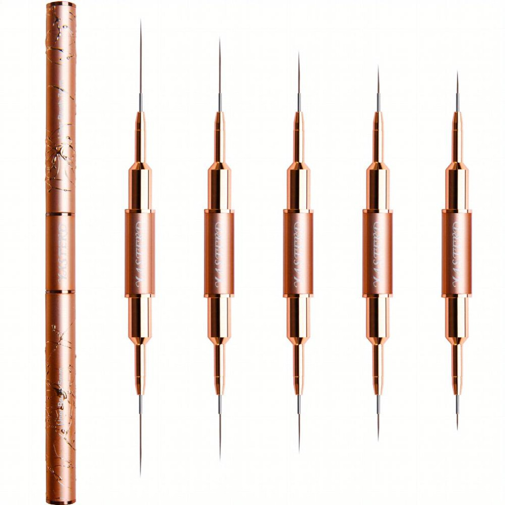 Fine Nail Art Brushes for Thin Lines Tiny Details and Delicate Coloring Long Striper Pen Set for Fine Tools