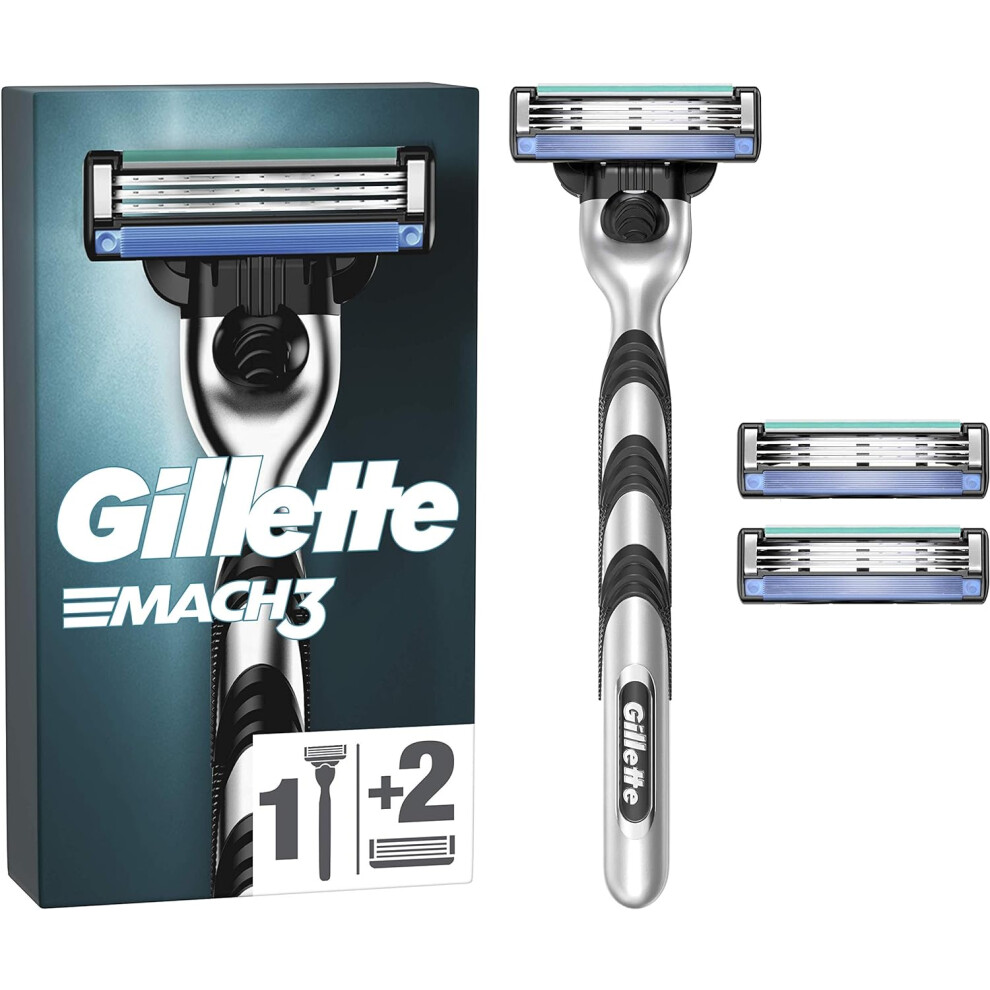 Gillette Mach3 Men's Razor + 2 Refill Blades