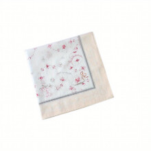 1pc Flower Print Handkerchief Womens Hankies Soft Sweat Handkerchief Decoration Accessories