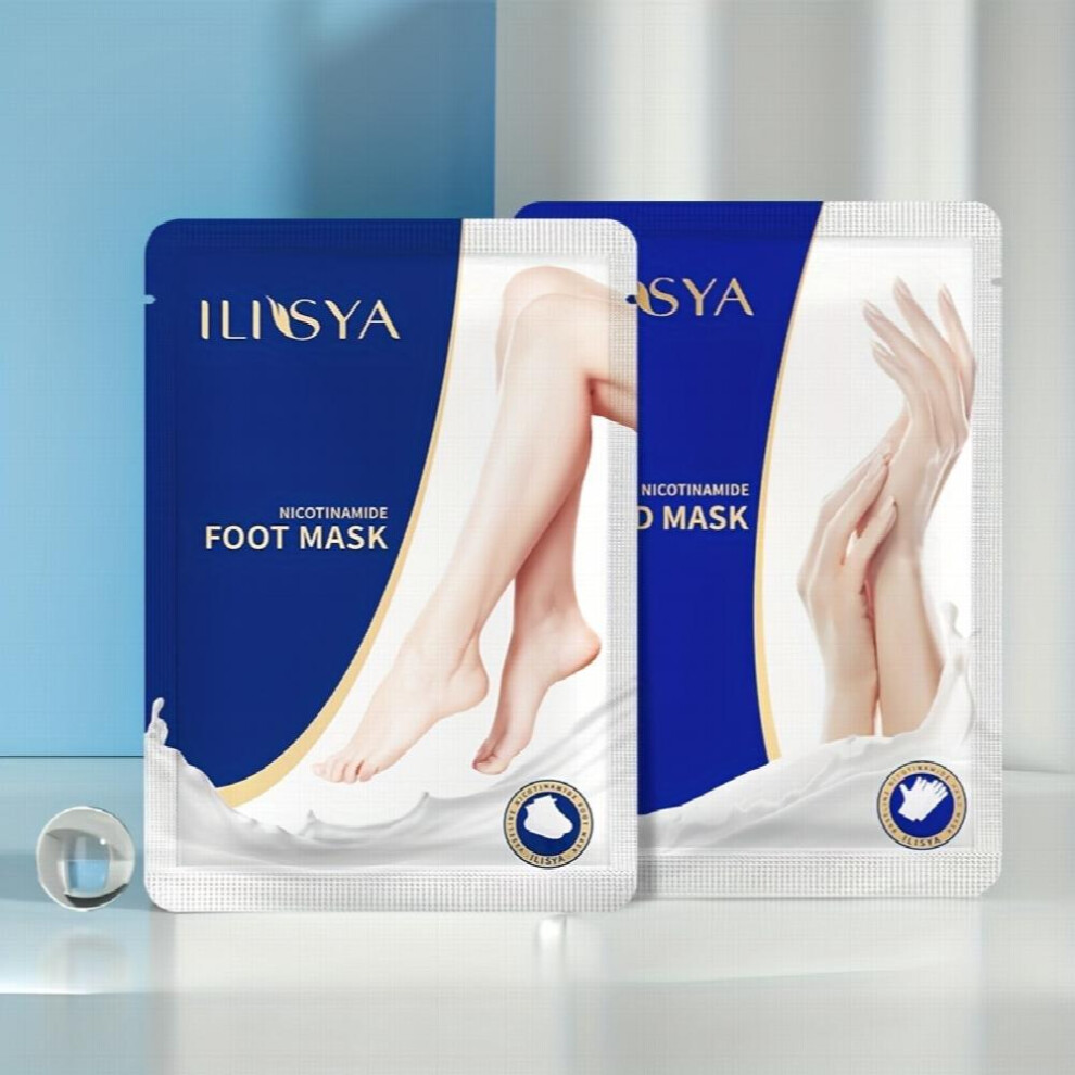 Foot Mask Moisturizing Feet Spa Hydrating Mask Socks Soft Dry Cracked Feet Care Nicotinamide