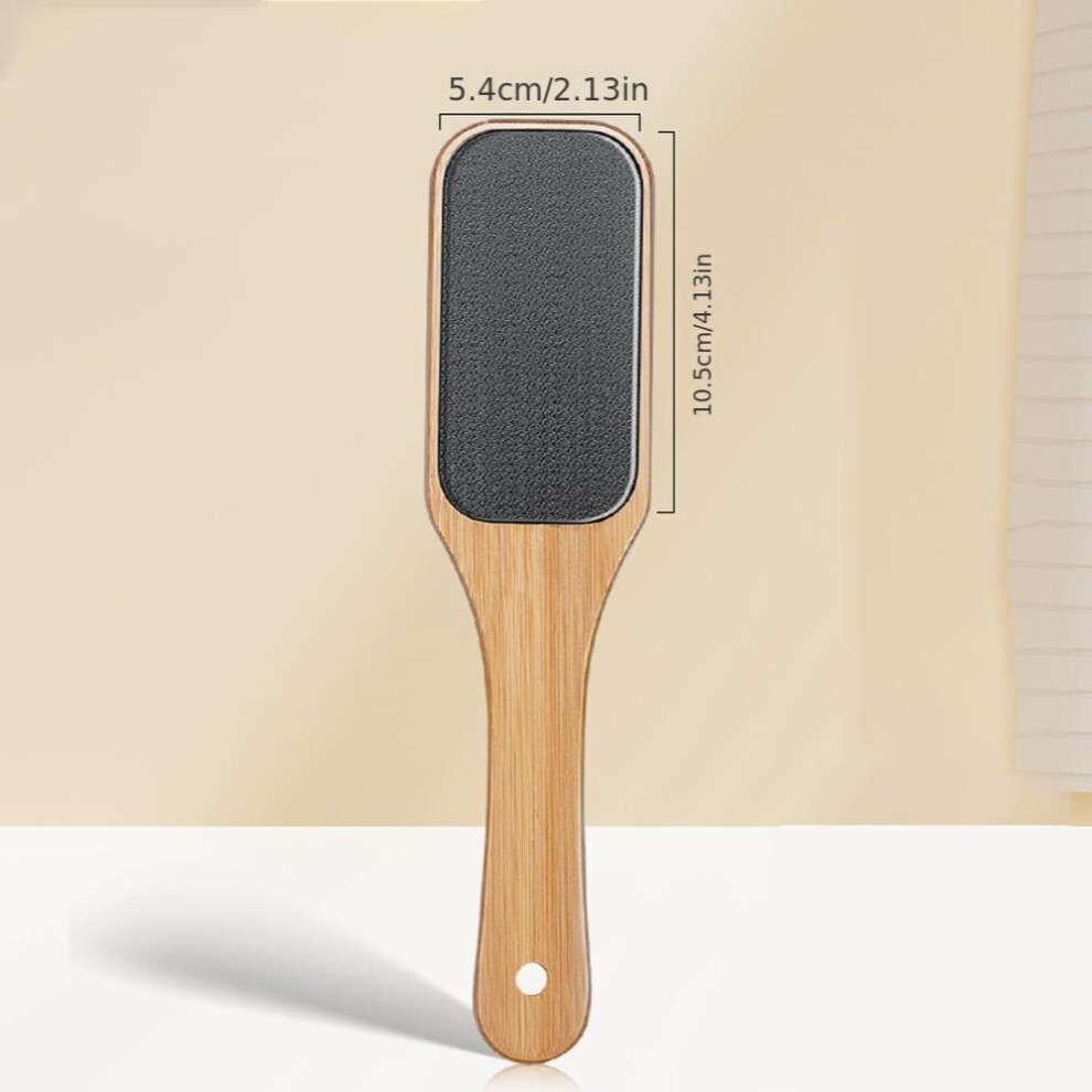Hypoallergenic Wooden Glass Foot File for Painless Callus Removal and Pedicure Nano Glass Rasp for Both Wet and Dry Use