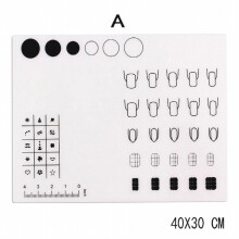 Foldable Washable Nail Art Tools Silicone Pad Stamping Pad for Filling and Practice
