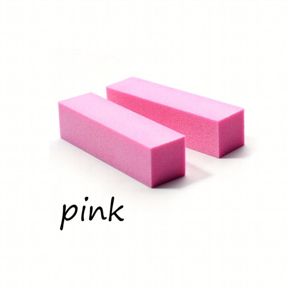 10pcs Nail Files Double Side Nail Files Buffer Washable Buffing Sanding File Sponge Nail Accessories
