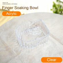 Acrylic Manicure Soaking Bowl Finger Skin Soaking Soften Clear Bowl Cleaning Nail Polish Removing Soak Off Tools