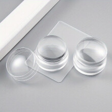 2 Pcs Clear Nail Stampers And Nail Scrapers Nail Art Stamper Scraper Kits For DIY Nails Make Up Beauty Tools
