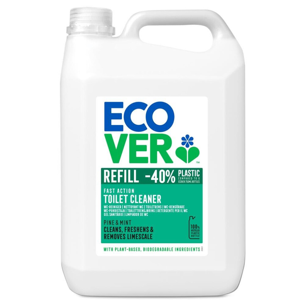 Ecover Toilet Cleaner Pine And Mint 5 Litre Refill