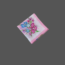 42 Printed Soft Handkerchief With Lightweight Sweat Absorbing For Women pink purple