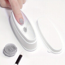 Nail Dip Container Dipping Powder Tray French Nail Smile Line Molding Manicure Mould Nail Tool