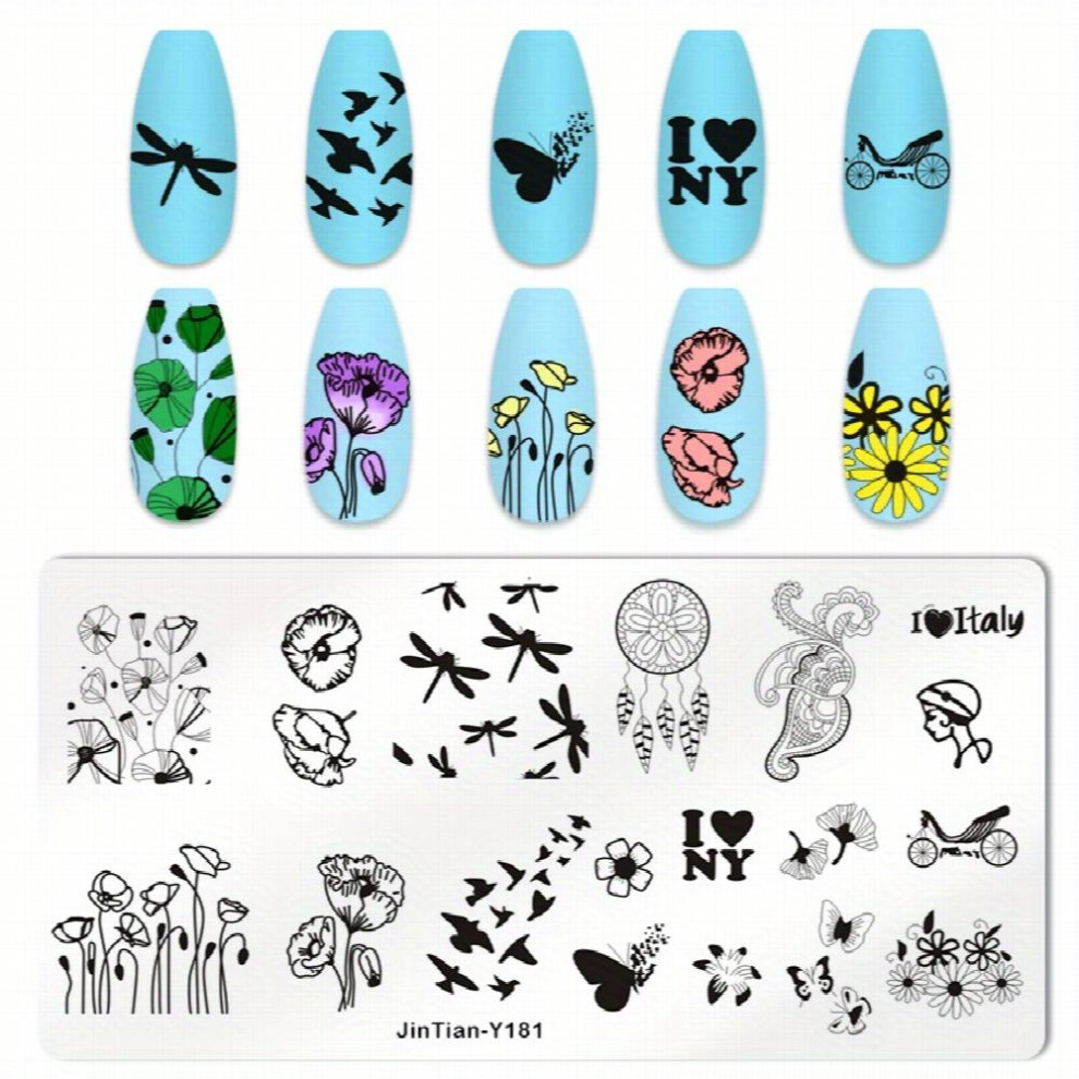 Create Unique Nail Art Designs with Stainless Steel Nail Stamping Plates