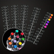 120 pcs Transparent Nail Art Display Tips Perfect for Nail Polish Training and Practicing Display