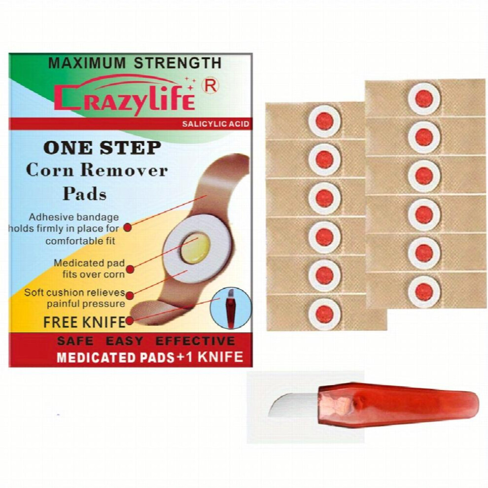 12packs Corn Removers with Salicylic Acid Fast and Pain Removal Cushioning Protection All Relief