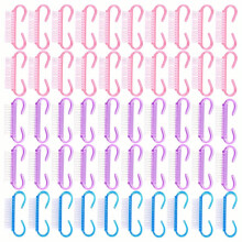 Nail Brushes With Handle High End Clean Nail Brush 50pcs Pack Plastic Nail Art Dust Clean Brush Manicure Pedicure Tool